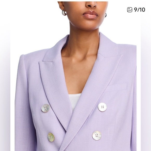 New with Flaw: Veronica Beard Lavender Dickey Jacket Blazer Size 6 - Picture 6 of 16